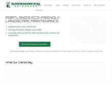 Tablet Screenshot of goodgreenneighbors.com